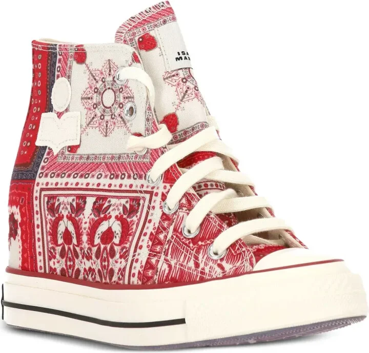 x Isabel Marant 60mm Chuck 70 patchwork high-top sneakers - Image 2
