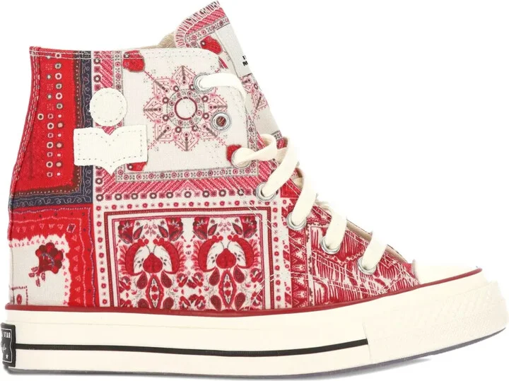 x Isabel Marant 60mm Chuck 70 patchwork high-top sneakers