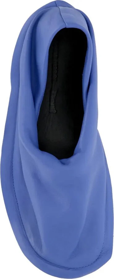x Issey Miyake leather draped loafers - Image 3