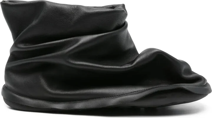 x Issey Miyake Peu Form calf leather boots