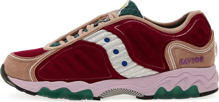 x Jae Tips Matrix "Burgundy/Tan/Multicolour" sneakers - Image 4