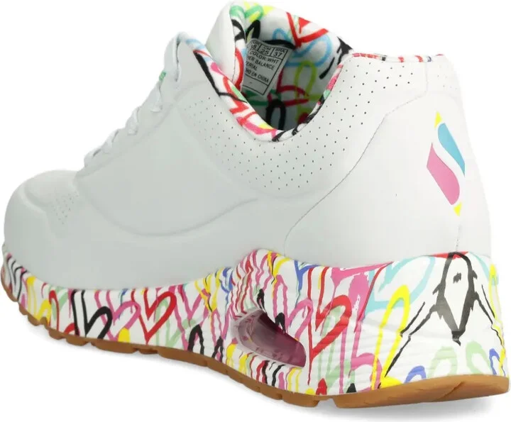 x JGoldcrown Uno Loving Love heart-print sneakers - Image 3