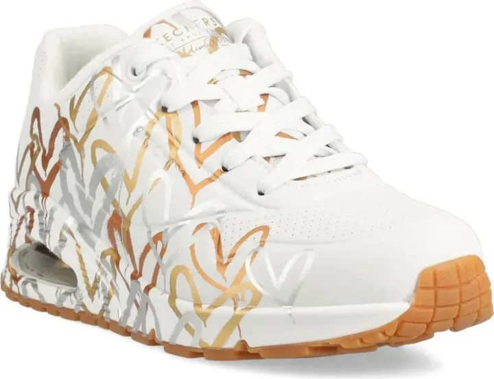x JGoldcrown Uno Loving Love heart-print sneakers - Image 2