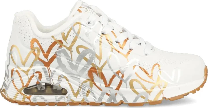 x JGoldcrown Uno Loving Love heart-print sneakers
