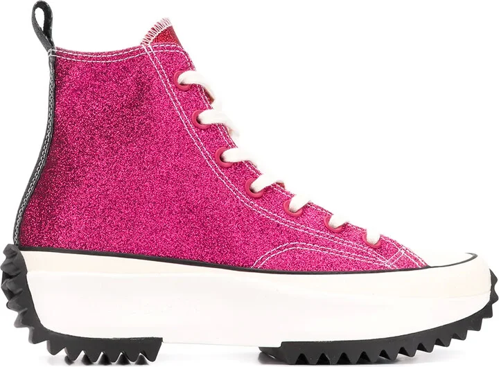 x JW Anderdon Run Star Hike Hi "Glitter Pack" sneakers