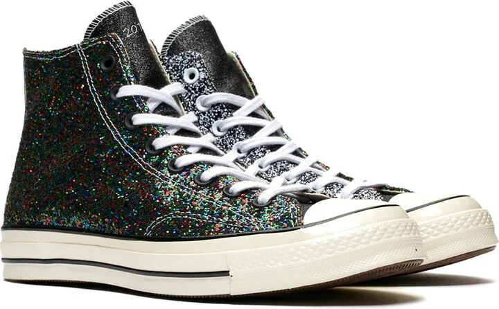 X Jw Anderson Chuck 70 Hi Glitter Sneakers Black