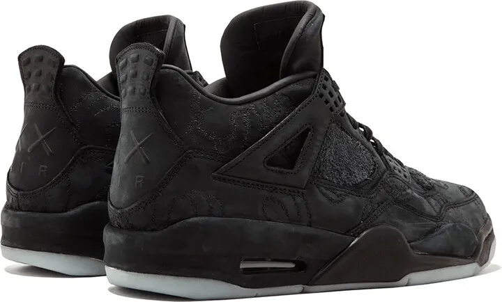 x Kaws Air Jordan 4 Retro "Black" sneakers - Image 3