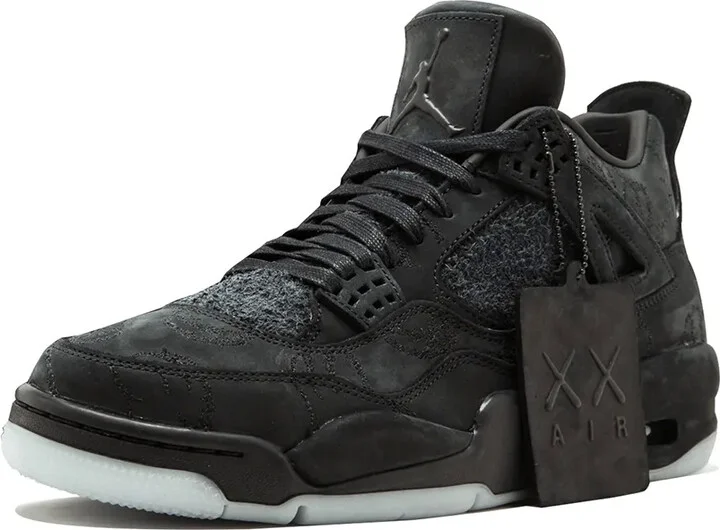 x Kaws Air Jordan 4 Retro "Black" sneakers - Image 4