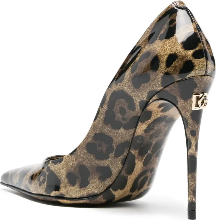 x Kim 110mm leopard-print pumps - Image 3