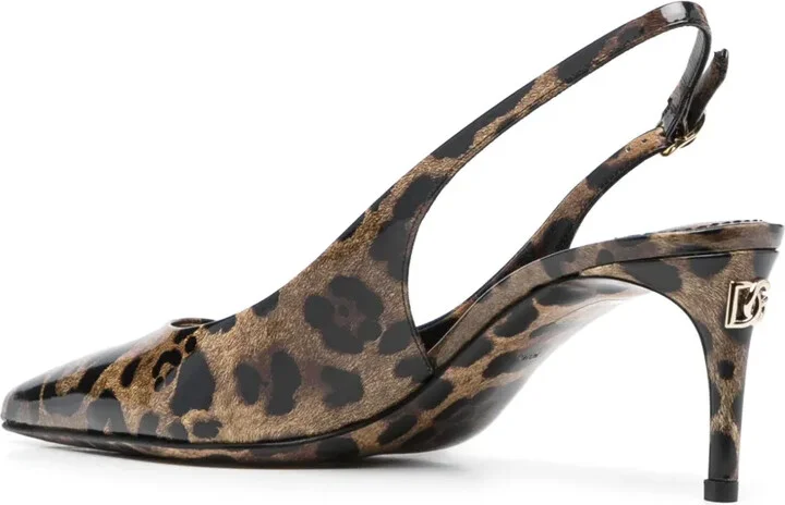 x Kim 75mm slingback leather pumps - Image 3