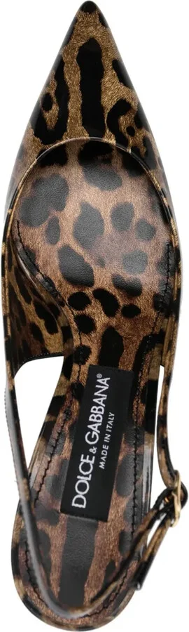 x Kim 75mm slingback leather pumps - Image 4