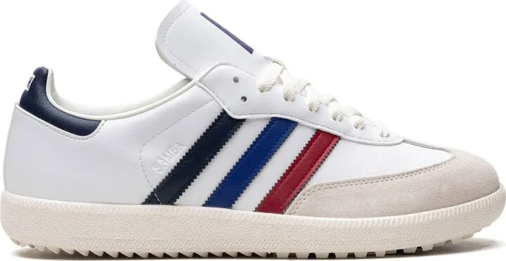 x Kith Samba "Red Blue Navy" golf shoes