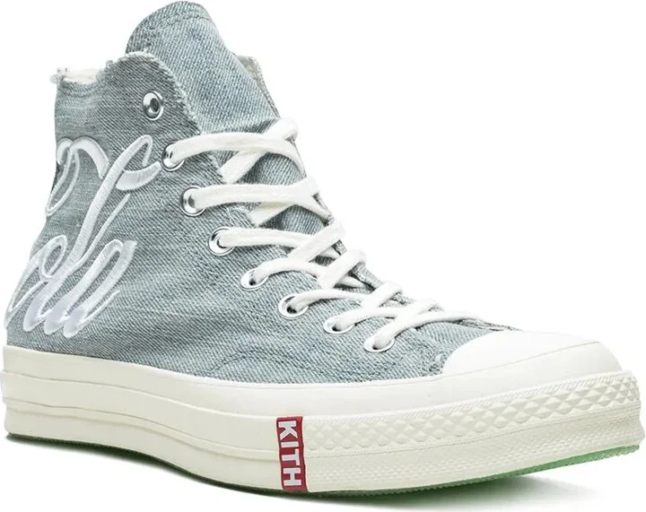 x Kith X Coca-Cola Chuck 70 Hi "Washed Denim" sneakers - Image 2