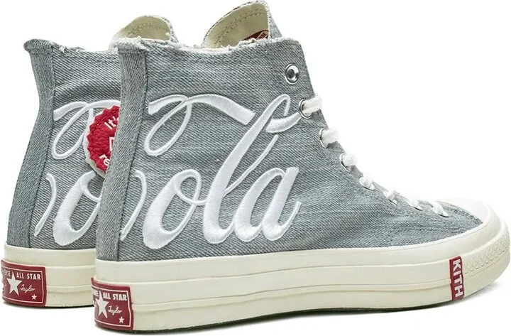 x Kith X Coca-Cola Chuck 70 Hi "Washed Denim" sneakers - Image 3