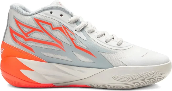 x Lamelo Ball MB.02 "Platinum Grey/Ultra Orange" sneakers