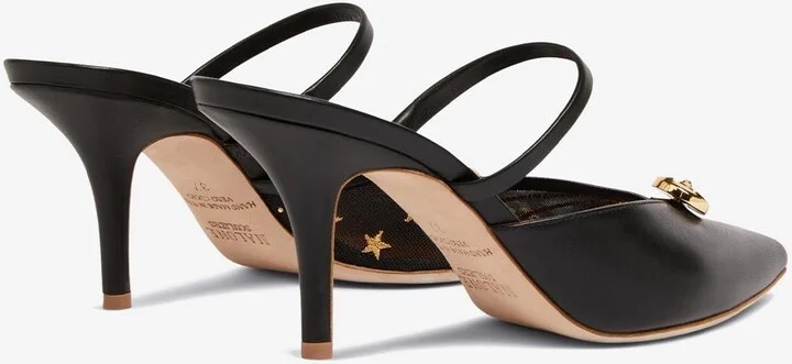 X L'Atelier Nawbar Vanya 70 Mules in Mesh and Nappa Leather - Image 2