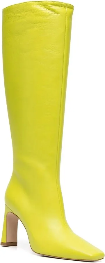 x Leonie Hanne square-toe leather boots - Image 2