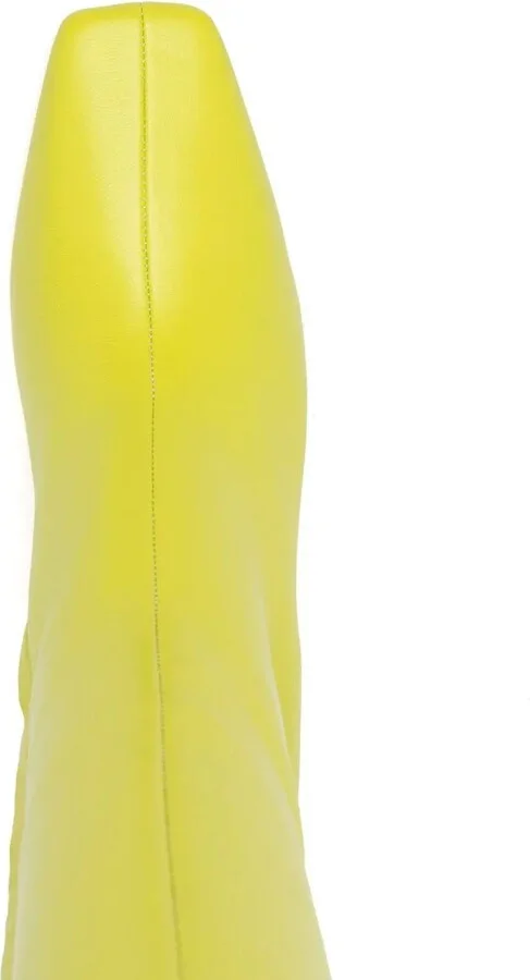 x Leonie Hanne square-toe leather boots - Image 4