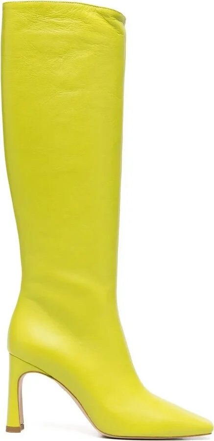 x Leonie Hanne square-toe leather boots