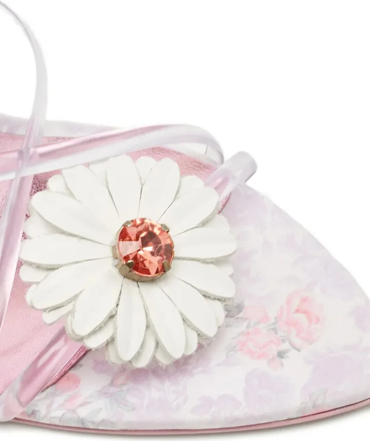 x LoveShackFancy pre-owned 100mm Wildflower sandals - Image 5