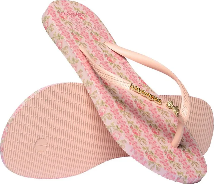 x LoveShackFancy Slim Blooming Heirloom Flip Flop - Image 4