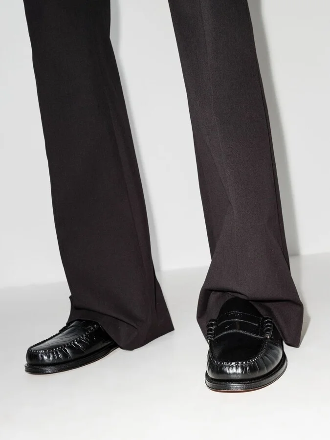 X Maharishi Black Weejuns Larson Leather Loafers - Image 3