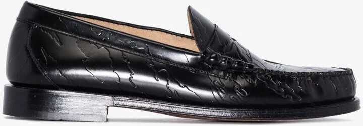 X Maharishi Black Weejuns Larson Leather Loafers