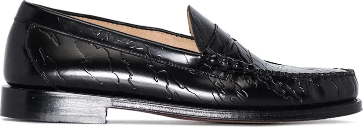 x Maharishi Weejun Larson embossed loafers