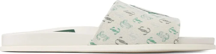 x Malbon graphic-print slides