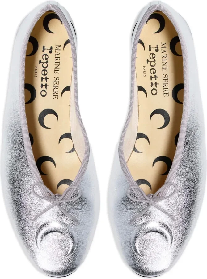 x Marine Serre Lilouh metallic ballet flats - Image 3
