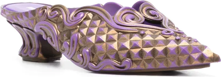 x Melissa 40mm Court mules - Image 2