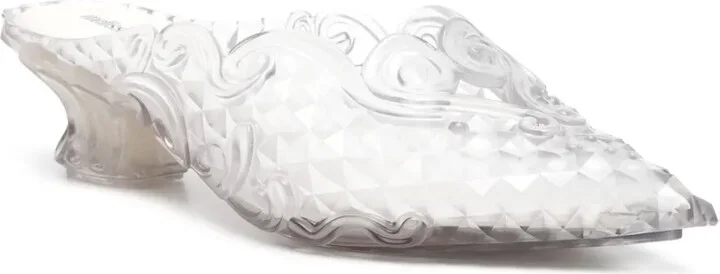x Melissa 50mm transparent mules - Image 2