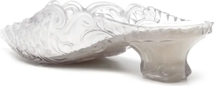 x Melissa 50mm transparent mules - Image 3