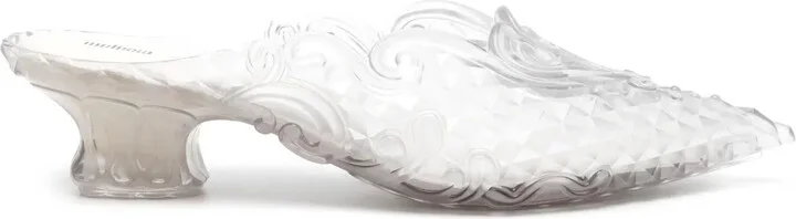 x Melissa 50mm transparent mules