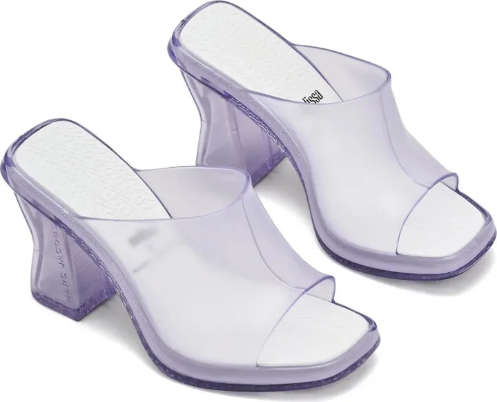 x Melissa 90mm transparent-design mules - Image 2