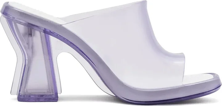 x Melissa 90mm transparent-design mules
