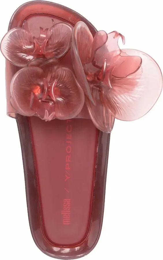 x Melissa floral-appliqué flat slides - Image 4