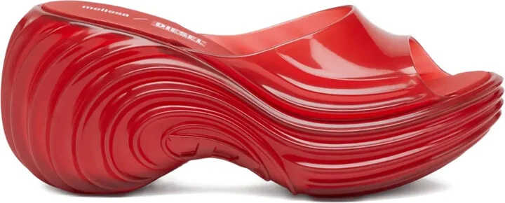 x Melissa platform wave sandals