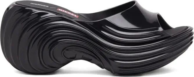 x Melissa platform wave sandals