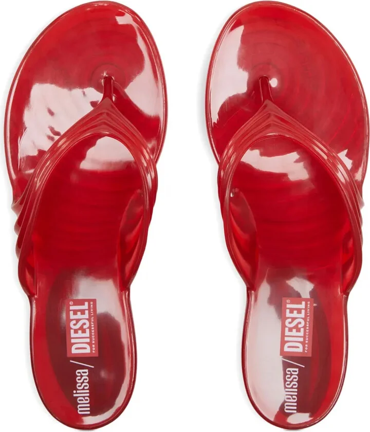 x Melissa pleated thong sandals - Image 4