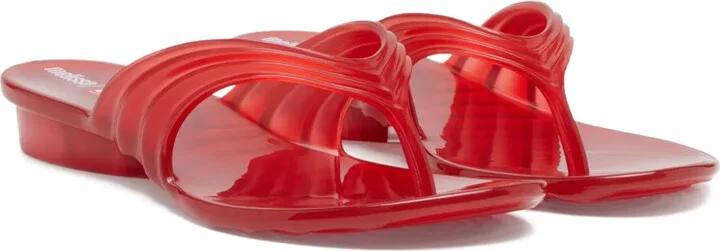 x Melissa pleated thong sandals