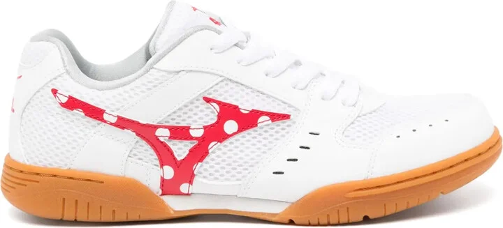 x Mizuno polka-dot trainers