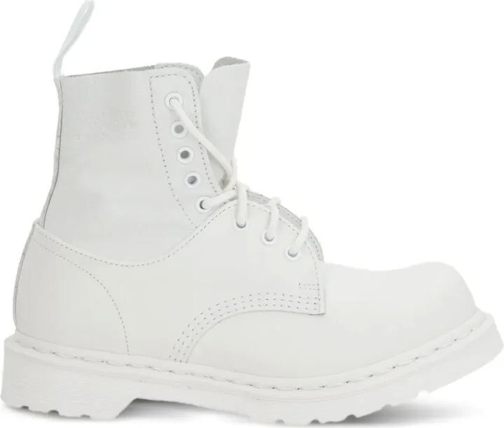 x MM6 Maison Margiela lace-up leather boots