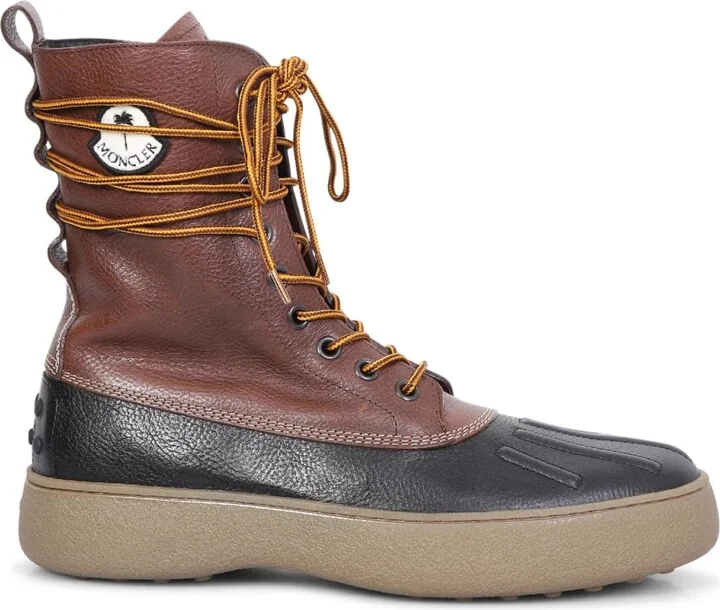 X Moncler X Palm Angels Leather Boots