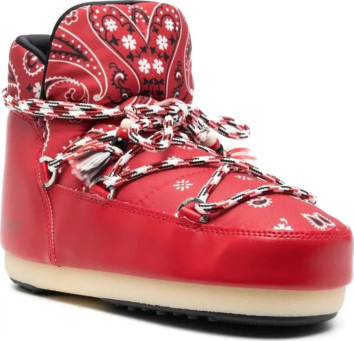 x Moon Boot bandana-print snow boots - Image 2