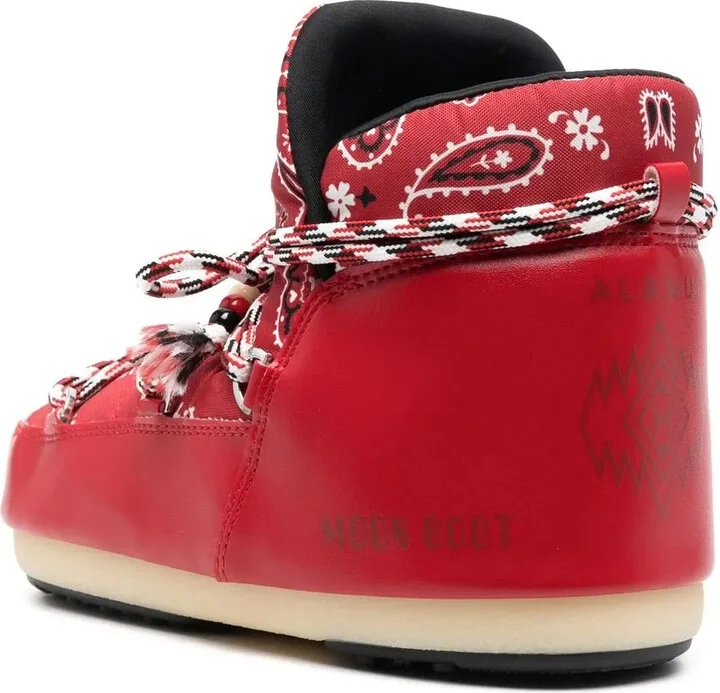 x Moon Boot bandana-print snow boots - Image 3
