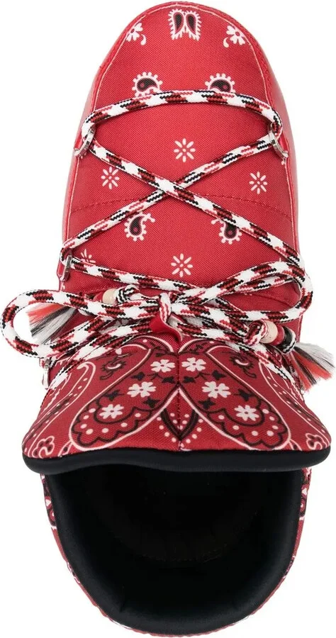 x Moon Boot bandana-print snow boots - Image 4