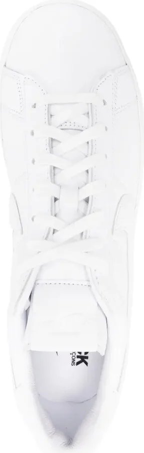 x Nike swoosh-embroidery leather sneakers - Image 4