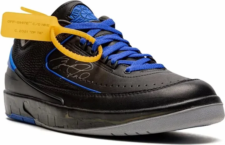 x Off-White Air Jordan 2 Retro Low OG SP "Black/Blue" sneakers - Image 2