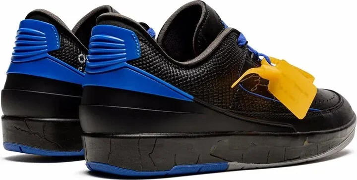 x Off-White Air Jordan 2 Retro Low OG SP "Black/Blue" sneakers - Image 3